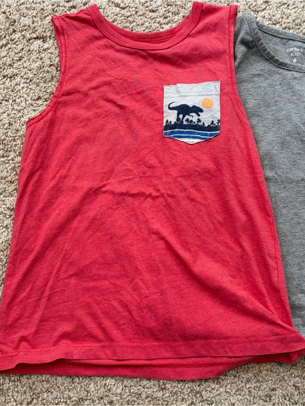 Boys tank top sleeveless shirt bundle size 6